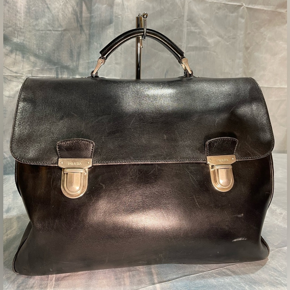 Prada Vitello Leather Briefcase - Picture 1 of 14